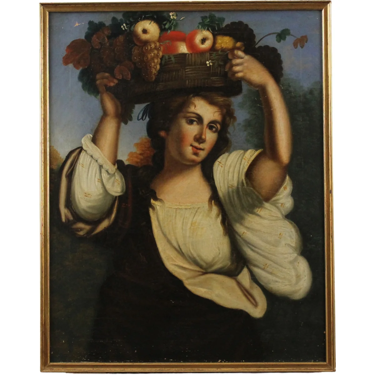 Scuola veneta del secolo XIX "Portatrice di frutta"