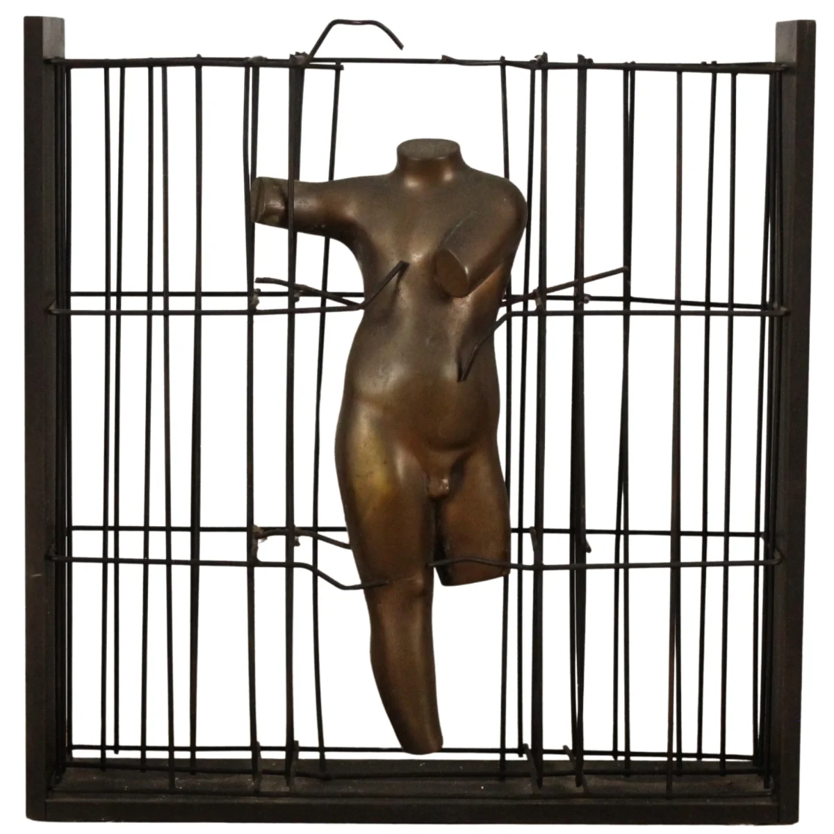 Raimondo Rimondi (1922/2007) "Scultura in gabbia"