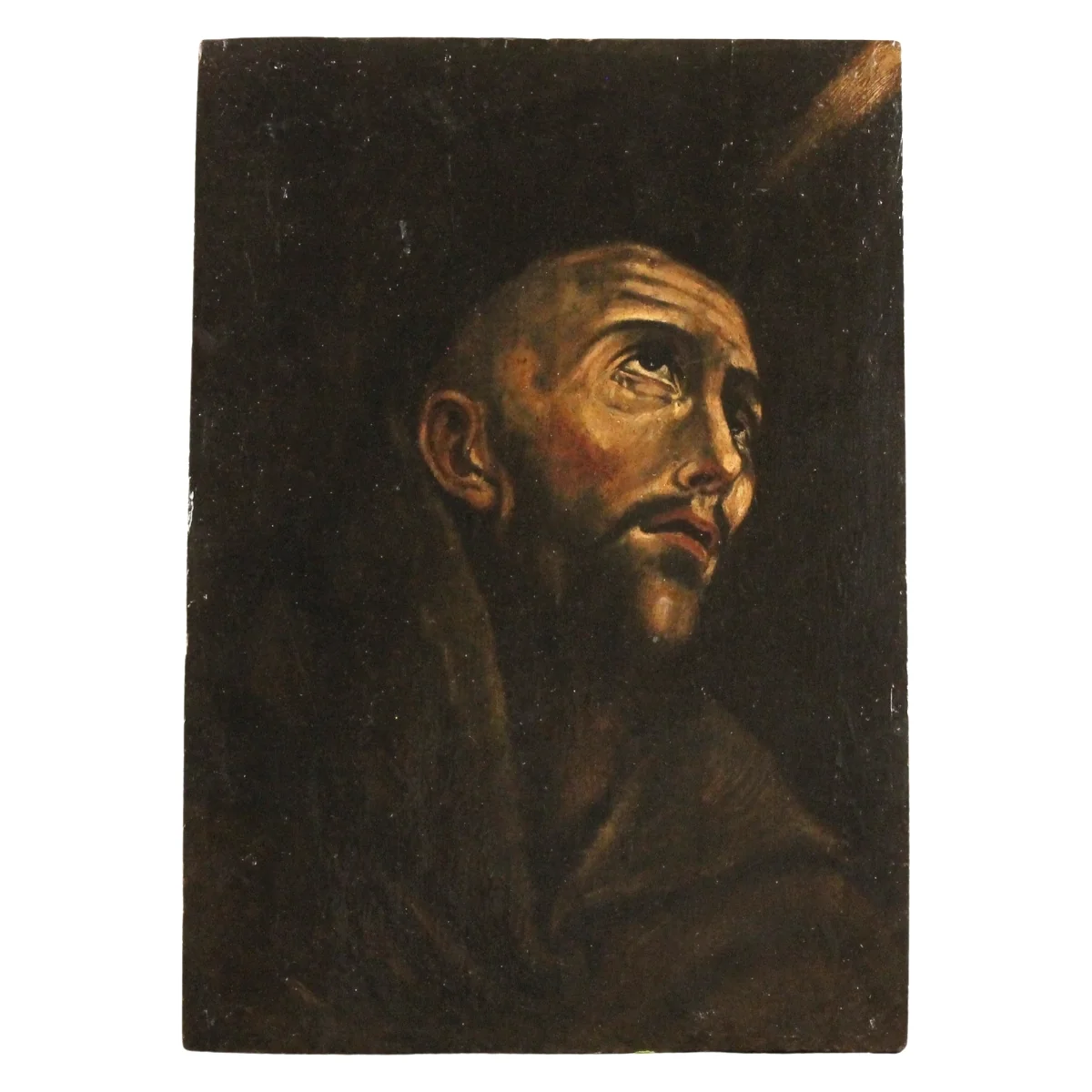 Scuola spagnola del secolo XVII "San Francesco in estasi"