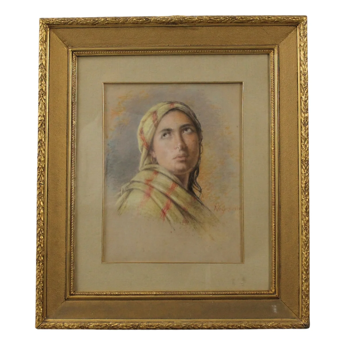 Pietro Volpes (1827/1924) "Figura di donna orientale"